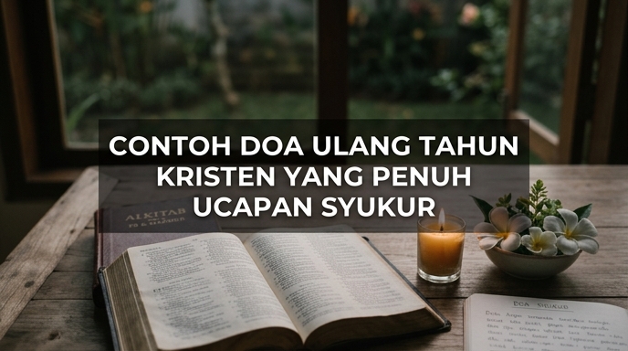 Contoh Doa Ulang Tahun Kristen Yang Penuh Ucapan Syukur
